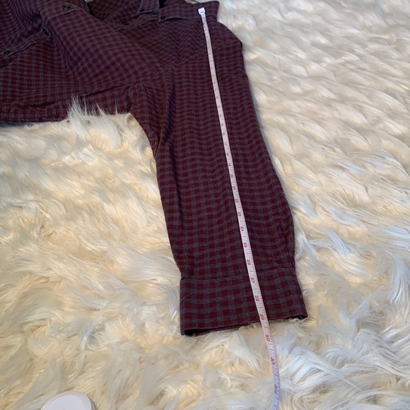 Crosby & Howard Men’s Stretch Fabric Maroon and Gray Button Down Size XL - Picture 11 of 11